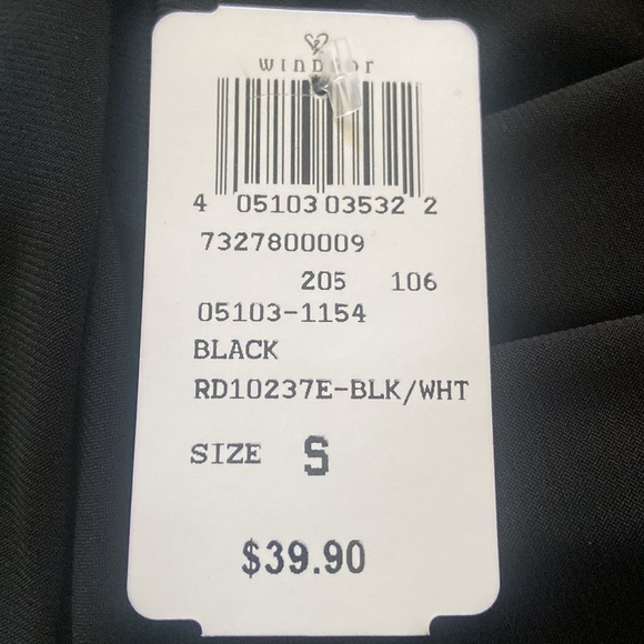 Windsor Dress, black and white, small - Picture 3 of 3